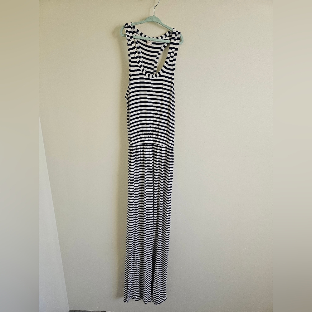 J. Crew Racerback Striped Dress